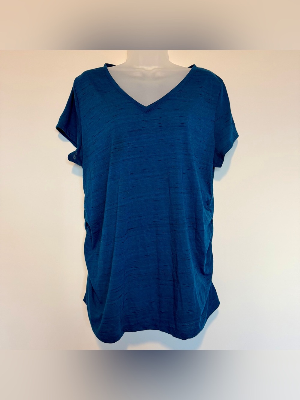 Liz Lange Maternity Blue Short Sleeve Top | Size XXL